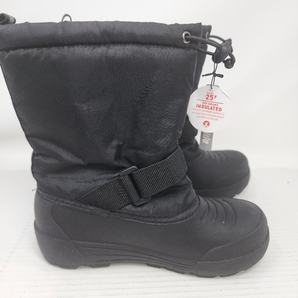 Northside Black Snow Boots Waterproof Winter Boots Youth Size 4 - Picture 5 of 10